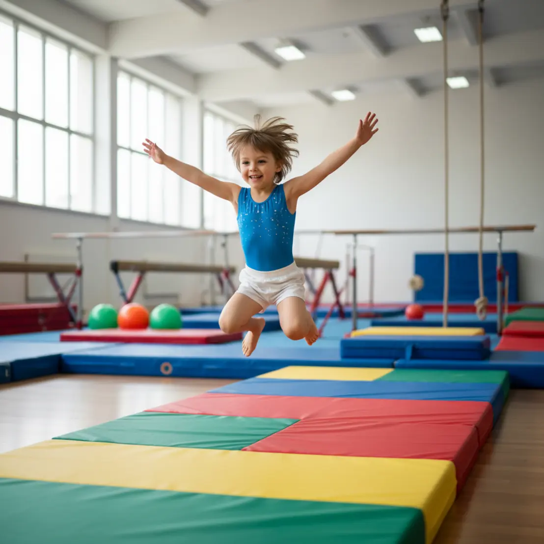 Heimturnen und Gymnastik im Wohnzimmer